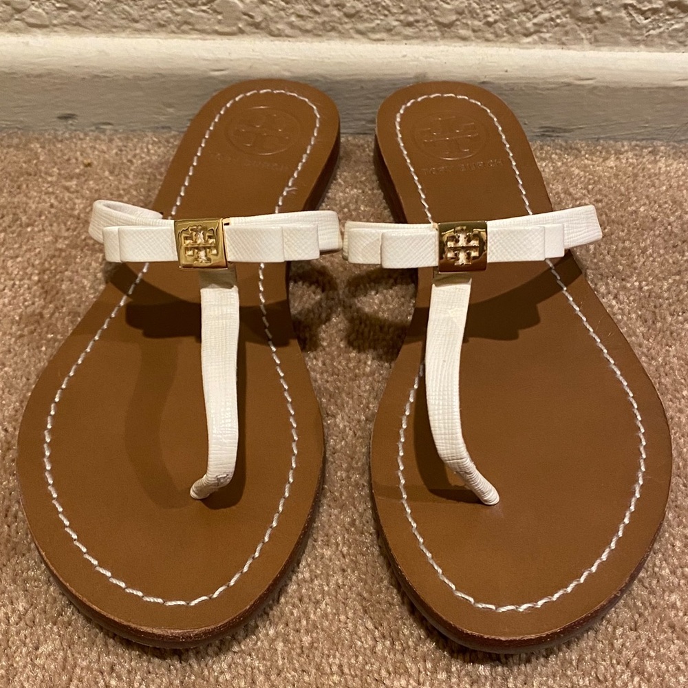 Tory Burch White Leighanne Sandal